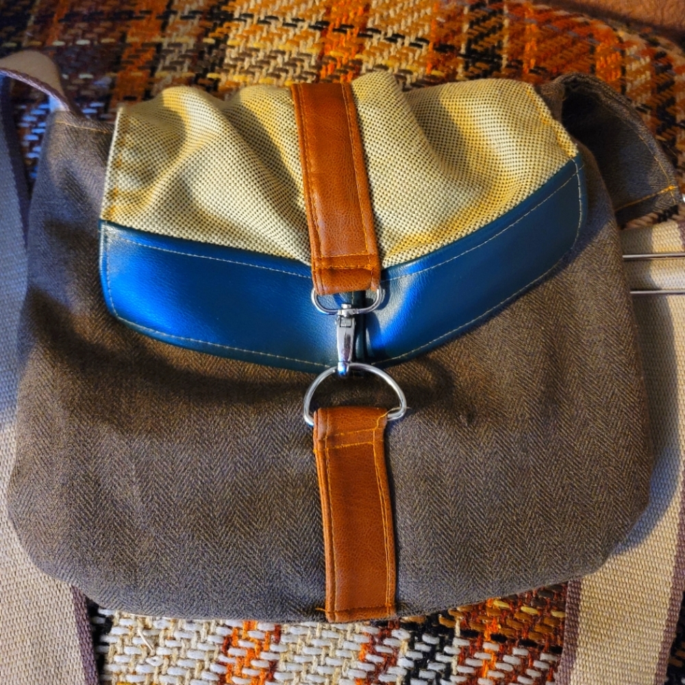 Satchel Handbag by Rachel Elise in earth tone shades